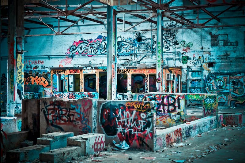 limpieza de graffitis en fachadas