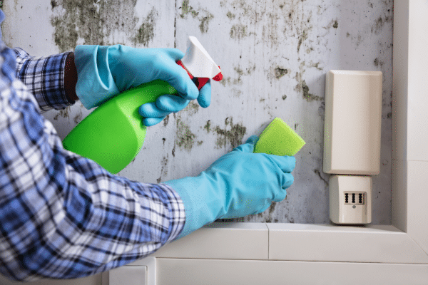 ¿Cómo limpiar el moho de las paredes?